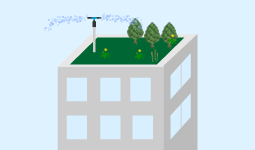 屋上にスプリンクラーは設置しない