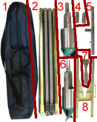 Hydromissions EXP-50 portable hand water well drilling rig
